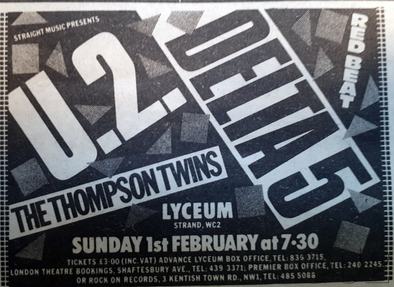 London Lyceum 1st February 1981