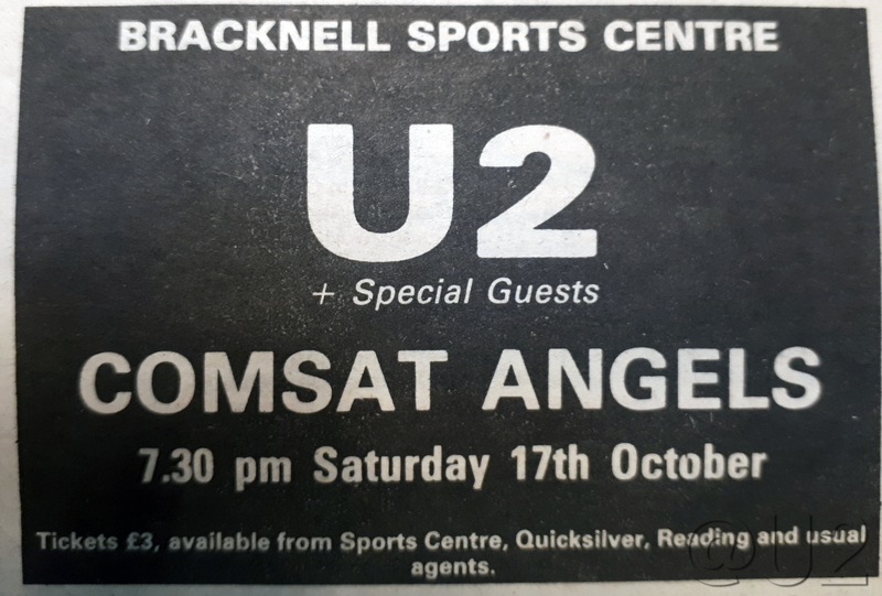 Bracknell 17th October 1981 Advert