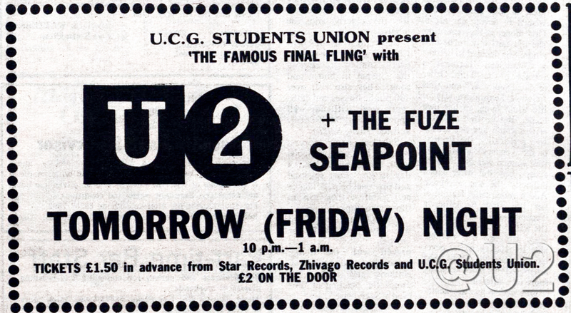 U2 Galway May 1980