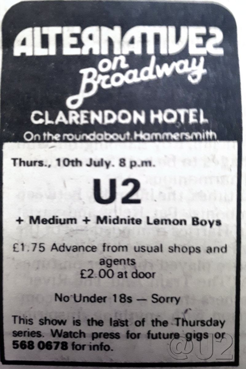 Advert for Clarendon