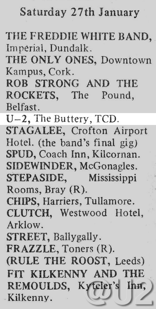 U2 Dublin 1979-01-27