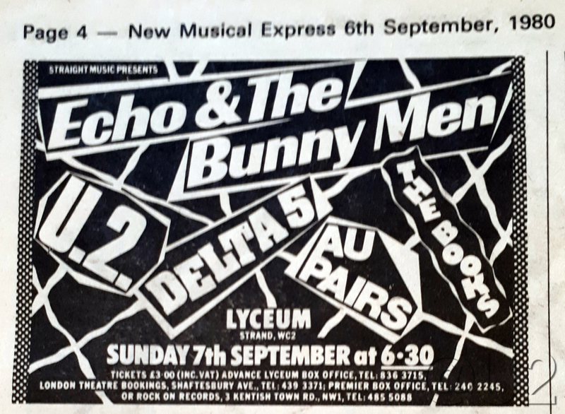 London Lyceum advert Sep 1980
