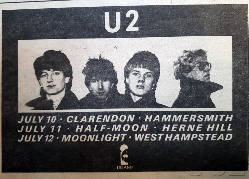July 1980 Live Concert Advert