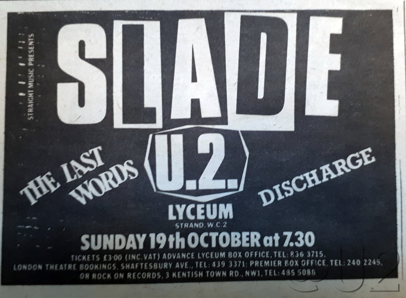 London Lyceum 19th October 1980